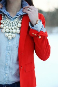 denim pearls