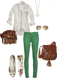 spring green jeans