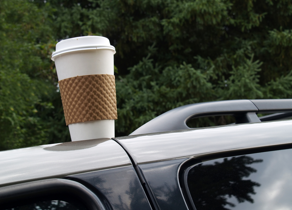 Coffee Cups on Cars